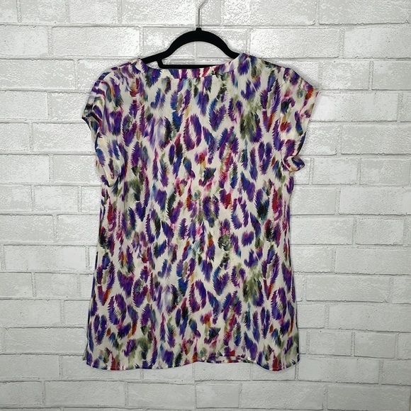 CAbi Plume Feather Print Blouse - Picture 7 of 12